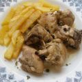 Pollo en Escabeche con Patatas Fritas