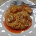 tacos de bacalao con arroz