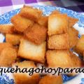 Costrones de pan frito