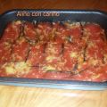 BERENJENAS CON MOZZARELLA Y TOMATE