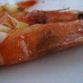 Langostinos con ajo y vinagre