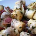 CORAZONES DE ALCACHOFAS CON JAMÓN