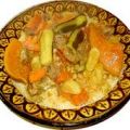 Cous cous de pollo y almendras