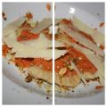 Ravioli con relleno de gambas y pistachos /[...]