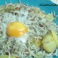 Patatas, huevos y gulas