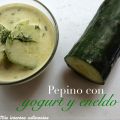 Pepino con yogurt y eneldo