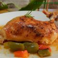POLLO MARIPOSA AL HORNO CON HARISSA