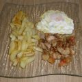 Pollo en Ajo Cabañil con Patatas Fritas