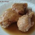 POLLO GUISADO EN SALSA DE CEBOLLA