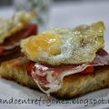 Pintxo de Jamón Ibérico y Huevo de Codorniz.