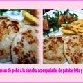 HAMBURGUESAS DE POLLO A LA PLANCHA