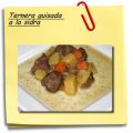 Ternera guisada a la sidra