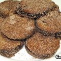 Galletas fritas rellenas de chocolate