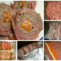 Rollo de carne con tocino
