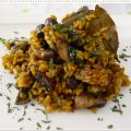 Arroz con Champiñones al  Ajillo