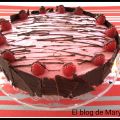 Tarta de chocolate y frambuesas