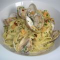 Tagliatelles con berberechos