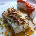 Bacalao con Fritada de Ajos al Pimentón