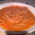 Espaguetti con salsa de verduras