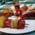 Paletilla asada en brocheta tosta fría y tosta[...]