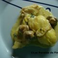 Rape con salsa de champiñón