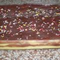 Tarta de Galletas, crema pastelera y chocolate