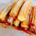 Churros sanos con relleno de dulce de leche