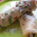 Tortillitas de espárragos con ensalada