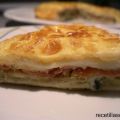 TORTILLA DE BERENJENAS, JAMON Y QUESO