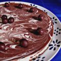 Pastel de queso y chocolate