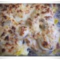 Ravioli con bechamel de setas