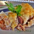 Solomillo gratinado con cuatro quesos y jamon