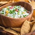 Salsa con queso cottage