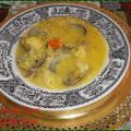 Sopa de almejas al cuarto de hora