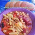 Garbanzos con macarrones