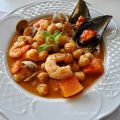 Potaje de garbanzos y marisco