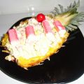 Piña rellena de marisco