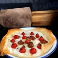 Tarta salada de ricotta, Cherrys confitados en[...]