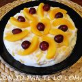 PASTEL FRÍO DE MELOCOTÓN