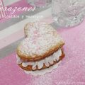 Corazones de hojaldre y merengue, y logo Mis[...]