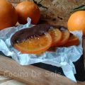 NARANJAS CONFITADAS CON CHOCOLATE