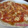 Pizza integral baja en calorías