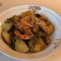 ALCACHOFAS CON MEJILLONES Y GAMBONES (Olla GMC)