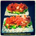 Tartar de salmón con aguacate