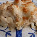 Coliflor con bechamel gratinada.