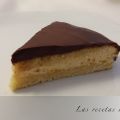 TARTA DE MELOCOTÓN Y CHOCOLATE