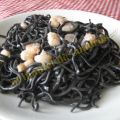 Espaguetis Negros con Gambas