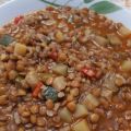 LENTEJAS CON VERDURAS Y CURRY