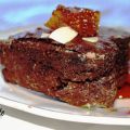 Brownies de Almendra con Naranjas Confitadas