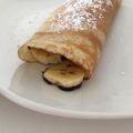 Crepes rellenos de plátanos con chocolate[...]